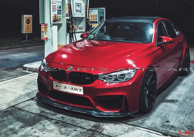Z-ART стекловолокно передний спойлер для BMW M3 M4 2013-19 передняя губа ДЛЯ F80 F82 F83