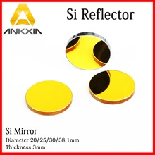 Силиконовые зеркало рефлектор Si диаметр 20/25/30 мм для Co2 лазерной гравировальный станок Толщина 3 мм