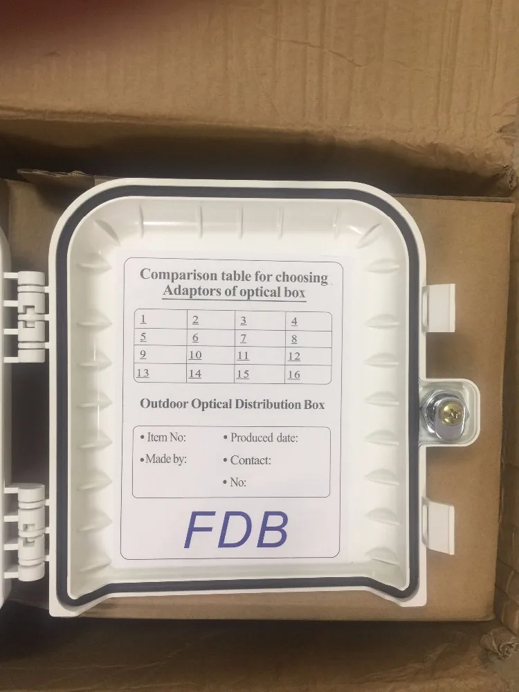 8 портов волоконно оптического FTTH Волокна PLC сплиттер распределительная коробка