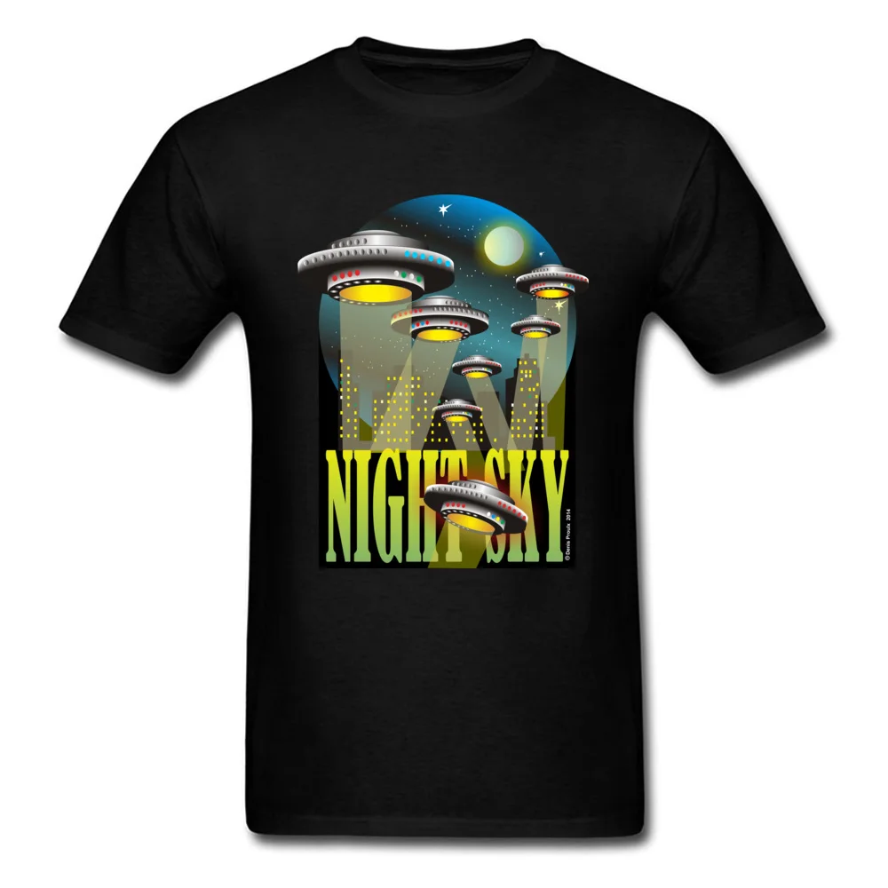NightSkyOne 100% Cotton Tops Shirt for Men Classic Tshirts Summer Faddish Round Neck Tops T Shirt Short Sleeve NightSkyOne black