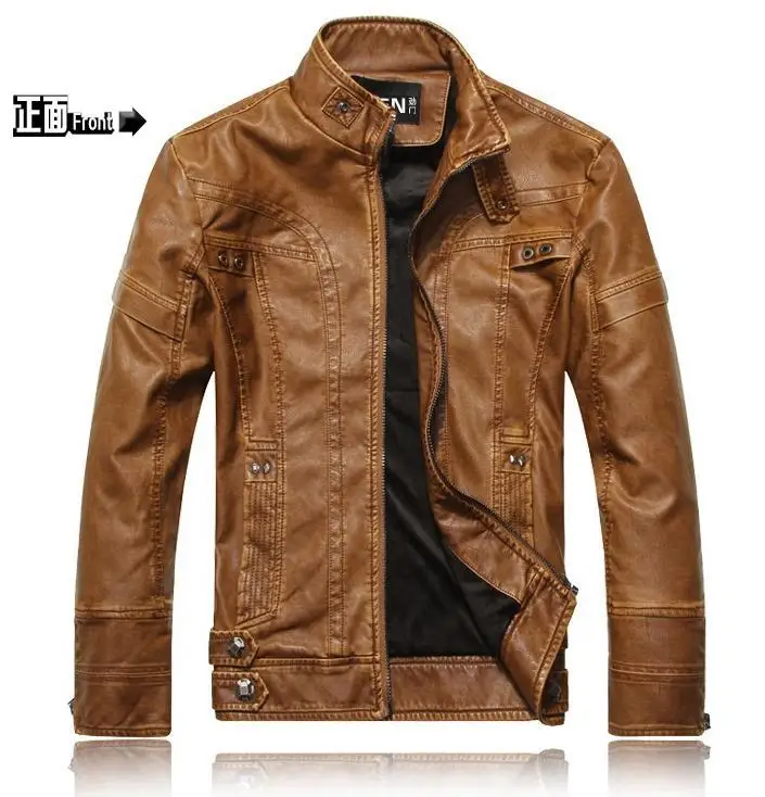 

New motorcycle leather jackets men's leather jacket, jaqueta de couro masculina,men pu jackets free shipping