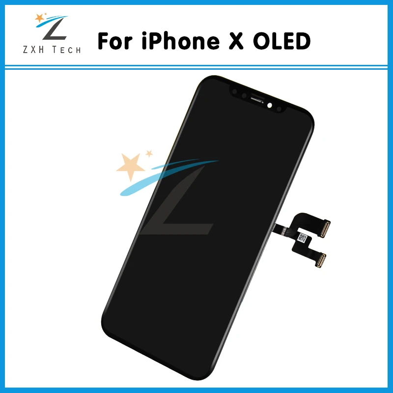 Класс AAA++ OEM OLED для iPhone X XR XS ЖК-экран Замена объектива Pantalla с 3D сенсорным дигитайзером