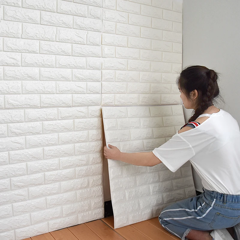 

Wall Papers Home Decor Wallpapers For Living Room 3D Wallpaper Self adhesive Embossed Waterproof Soundproof Modern Wall Sticker