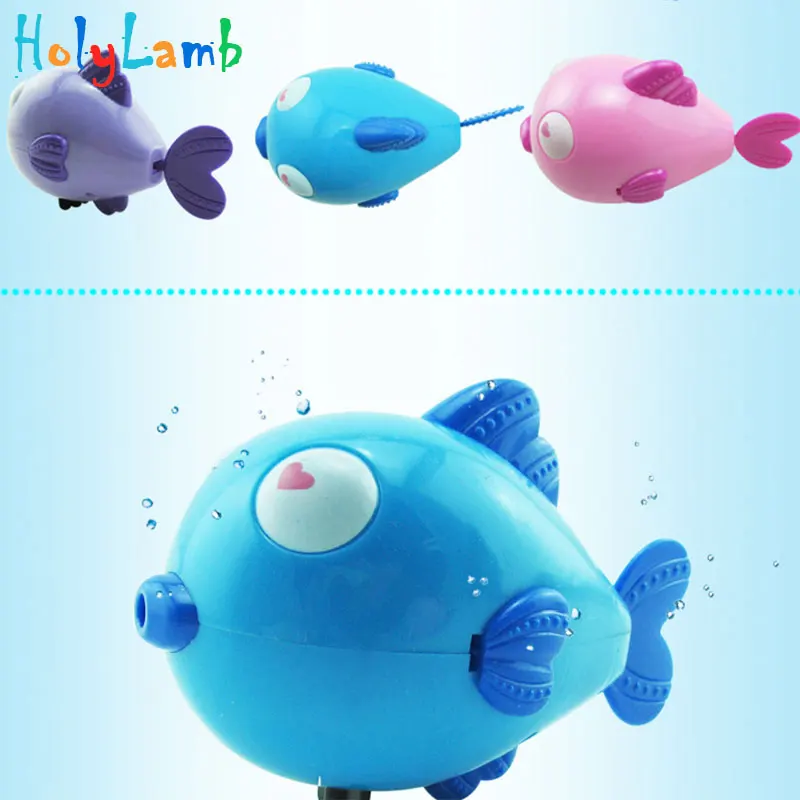 Новая мультяшная рыбка для купания, детские игрушки, обучающая милая детская игрушка в виде животного, Детские плавающие заводные на цепочке, Классические игрушки для новорожденных