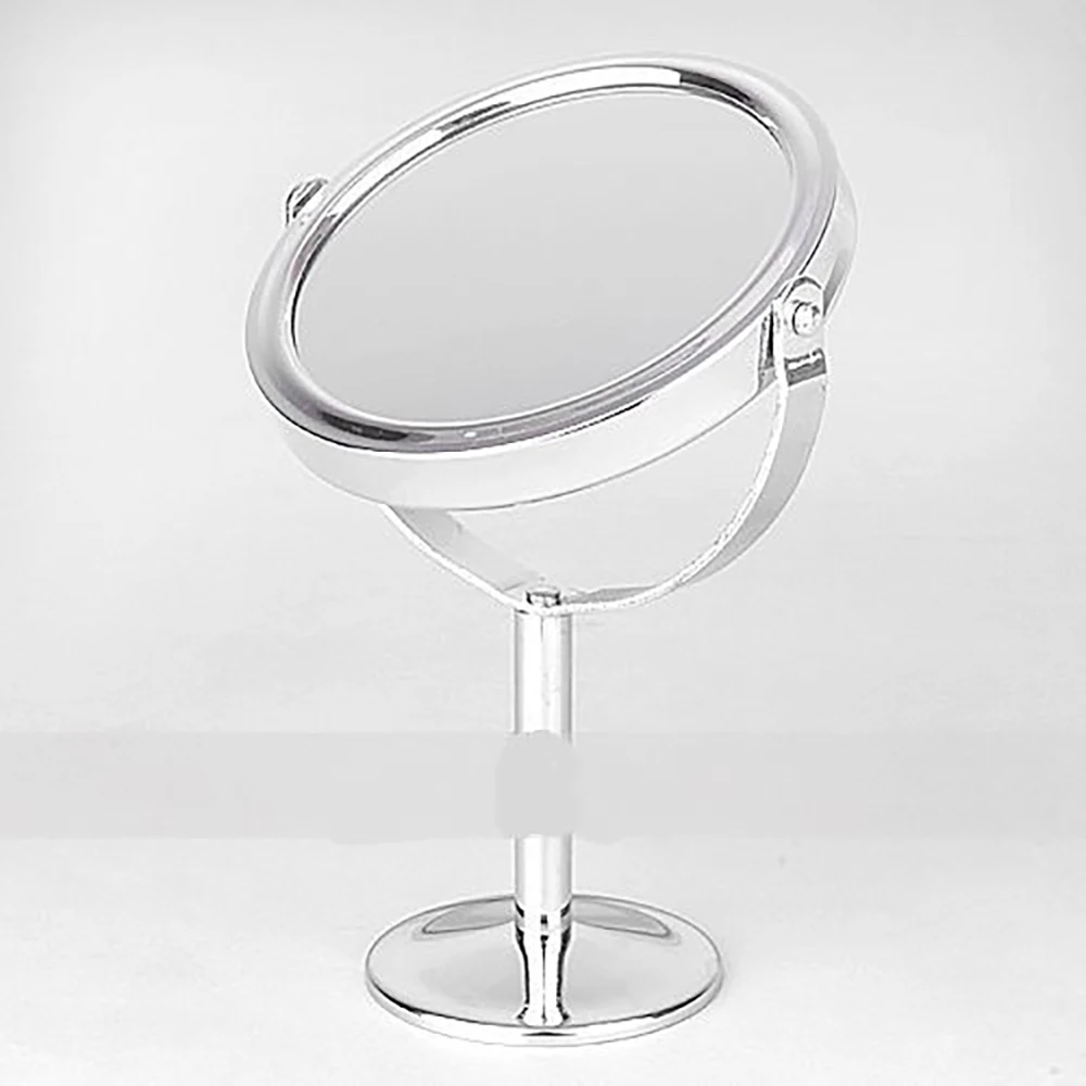 Портативный увеличительное зеркало для макияжа на 2-портный Dual Двусторонняя Настольный Красота косметические зеркала мини-зеркала заднего вида для Ванная комната для путешествий