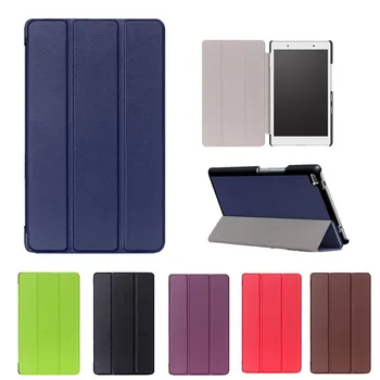 

New Solid Magnetic PU Leather Cover For Lenovo TAB4 8 8" Tablet Case Stand Folding Case For Lenovo TAB 4 8 TB-8504F TB-8504N+Pen