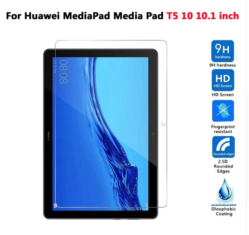 Закаленное стекло для huawei MediaPad T5 10, Защитное стекло для планшета huawei Mediapad M5 Lite 10 C5 8,0 M3 M2 10,0 8,4, пленка - Цвет: T5 10.1 inch