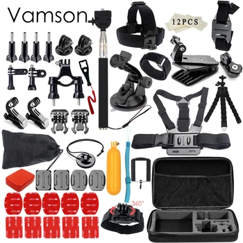 Gopro Accessories set for go pro hero 5 4 3 kit mount for SJCAM SJ4000 / xiaomi yi camera / eken h9 tripod VS84