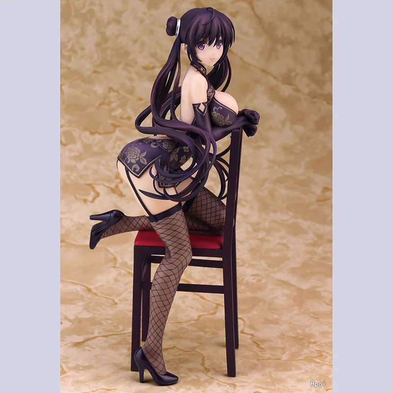 

Skytube Japanese Girl 22cm Sexy adult Anime Alphamax Skytube Misaki Kurehito Fuyuki Mari Cheongsam PVC action figure toys gift