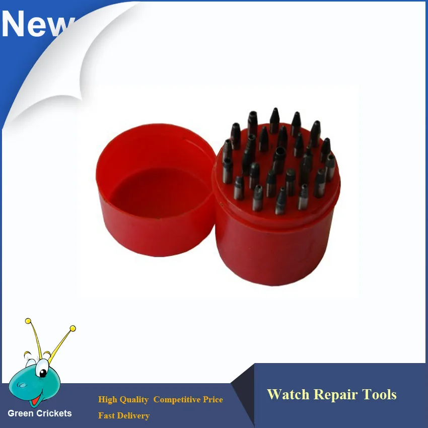 

High Quality 25pcs/kit Watch Leather Band Transfer Punch Tools Kit,Punching Tools Kit For watchmakes,Free Shipping