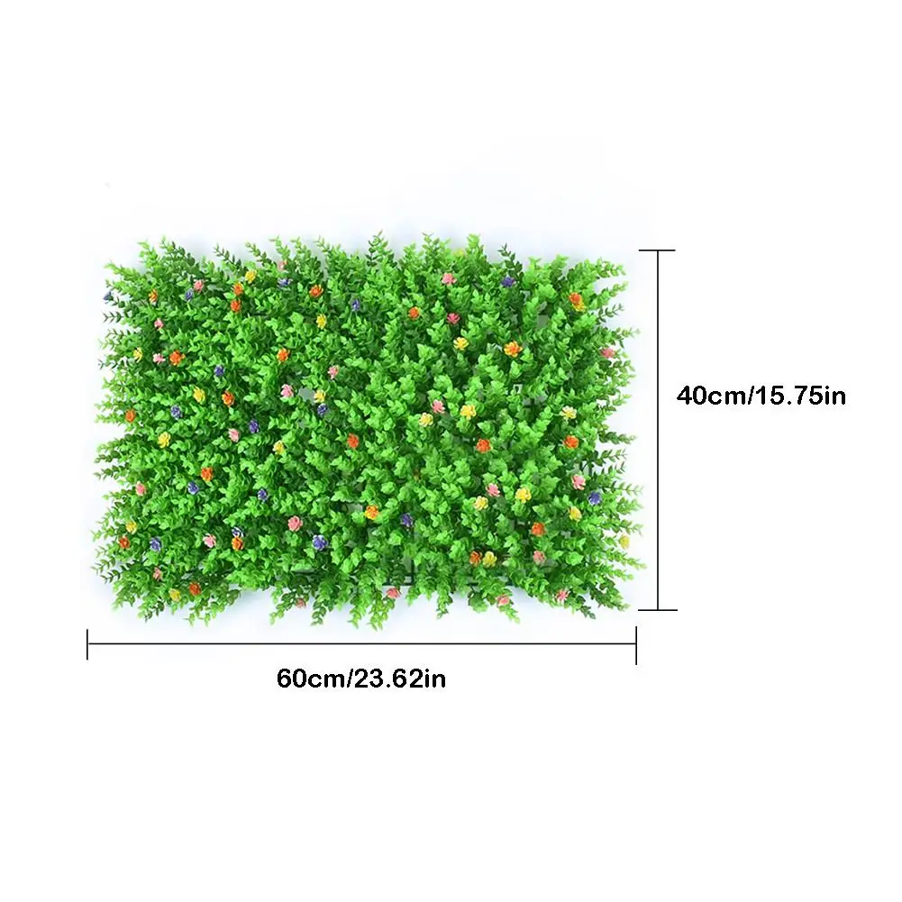 Искусственное растение, Пластиковый садовый поддельный коврик с ограждением, панель, решетка, украшение стены для дома, свадьбы, балкона
