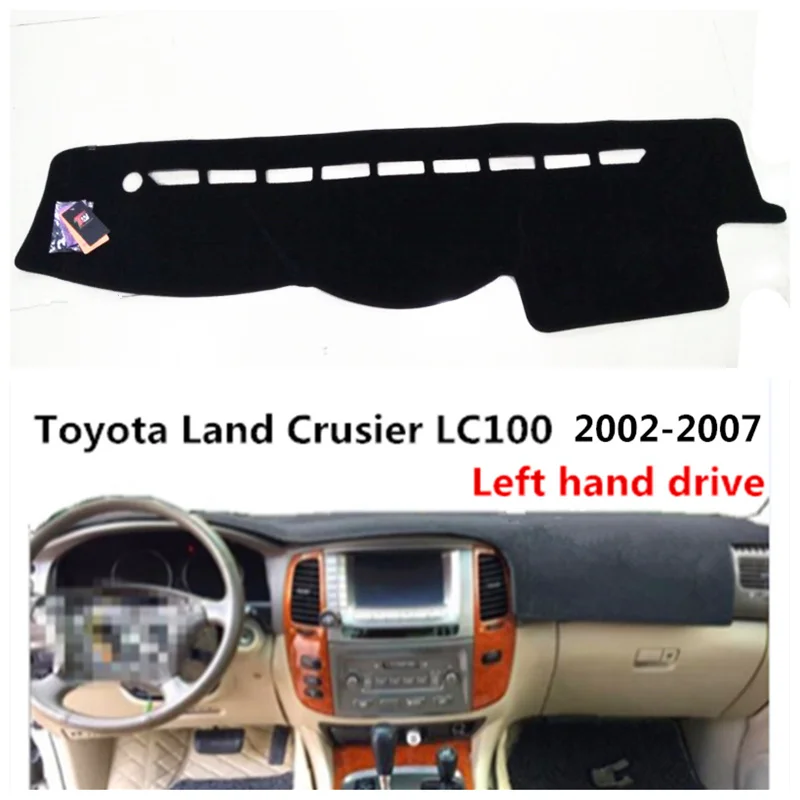 Taijs коврик для приборной панели автомобиля для Toyota Land Cruiser LC100 2002-2007 левым Автомобильная приборная панель чехол от грязи для Land Cruiser LC100