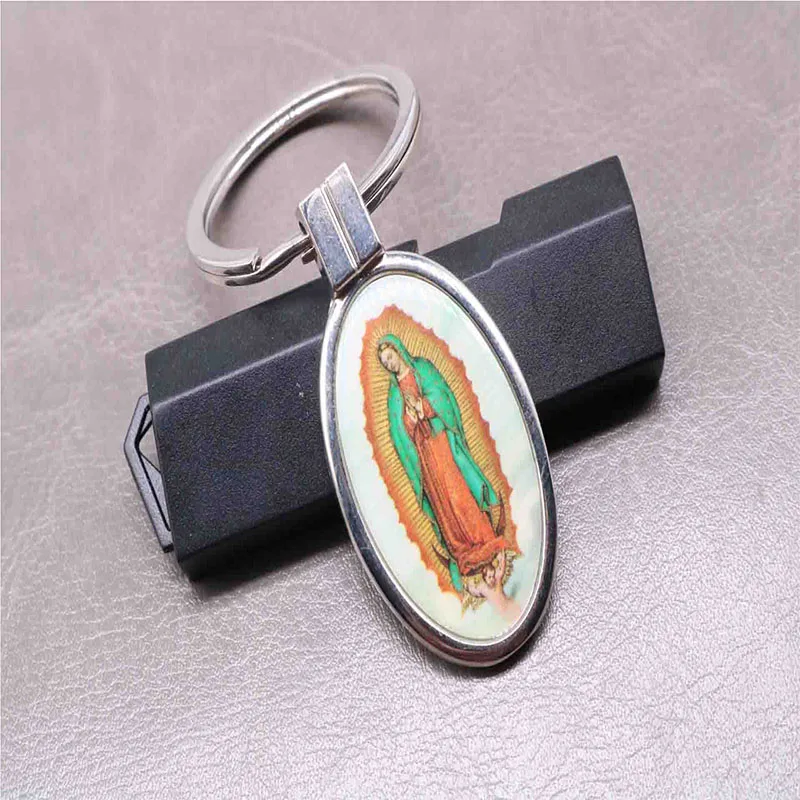 Madonna of The Street | Our Lady Virgin Medal | Key Ring | Keychain