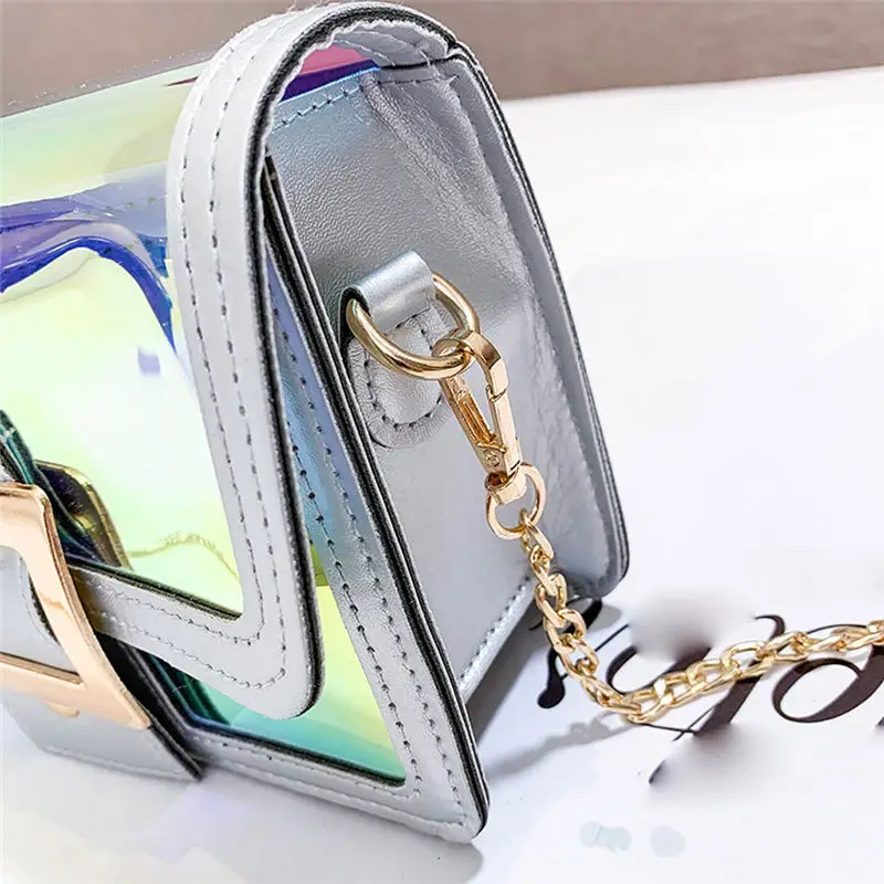  Fashion Lady Classic Wild Transparent Jelly Shoulder Bag Crossbody Bag bolso mujer sac a main torebki damskie 40AP1219