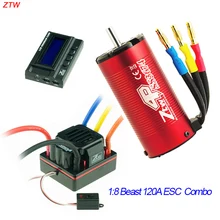 ZTW font b rc b font beast SS 120A sensorless ESC waterproof brushless motor 2150kv LCD