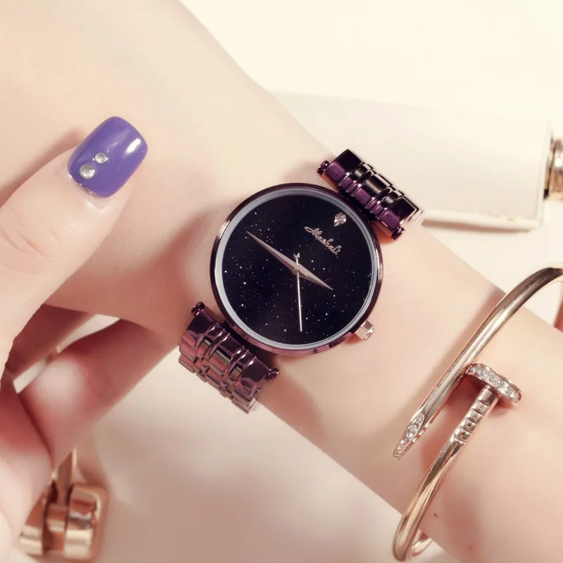 Simple fashion new lady watch dream star face simple fashion watch Simple fashion new lady watch dream star face simple fashion watch