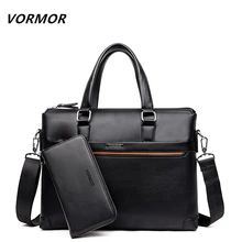 VORMOR 2 Satz Handtasche Männer Messenger Bags Pu-leder Mann Taschen Mode Männlichen männer Aktentasche Mann Casual Umhängetasche