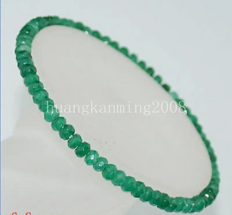 5x8mm Natural Faceted Jade /Ruby /Emerald Gemstone Rondelle Loose Beads 15" AAA 