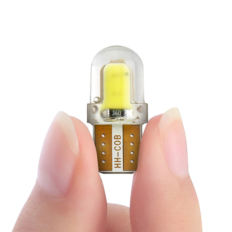 Светодиодные автомобильные лампы W5W T10 194 168 COB 8SMD для стояночных огней и подсветки