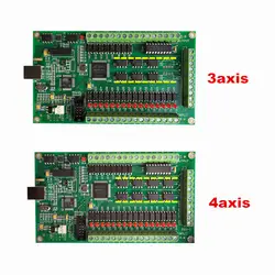 4 3axis ЧПУ контроллер движения USB карты Mach3 200 KHz Breakout совета Интерфейс Гравировальный машины