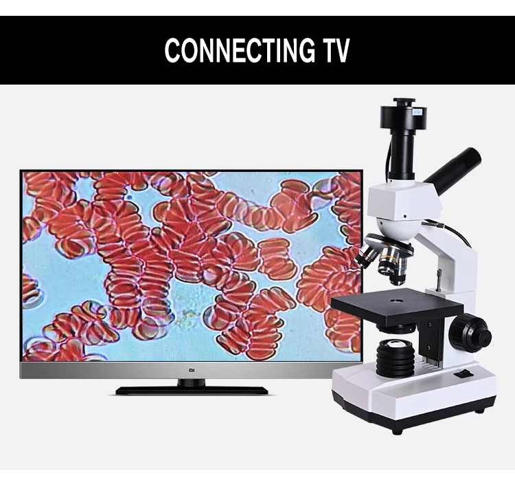 OSEELANG Профессиональный Монокуляр капля детектор крови Цифровые микроскопы встроенный 5MP электронный окуляр+ 7 дюйма ЖК-дисплей экран