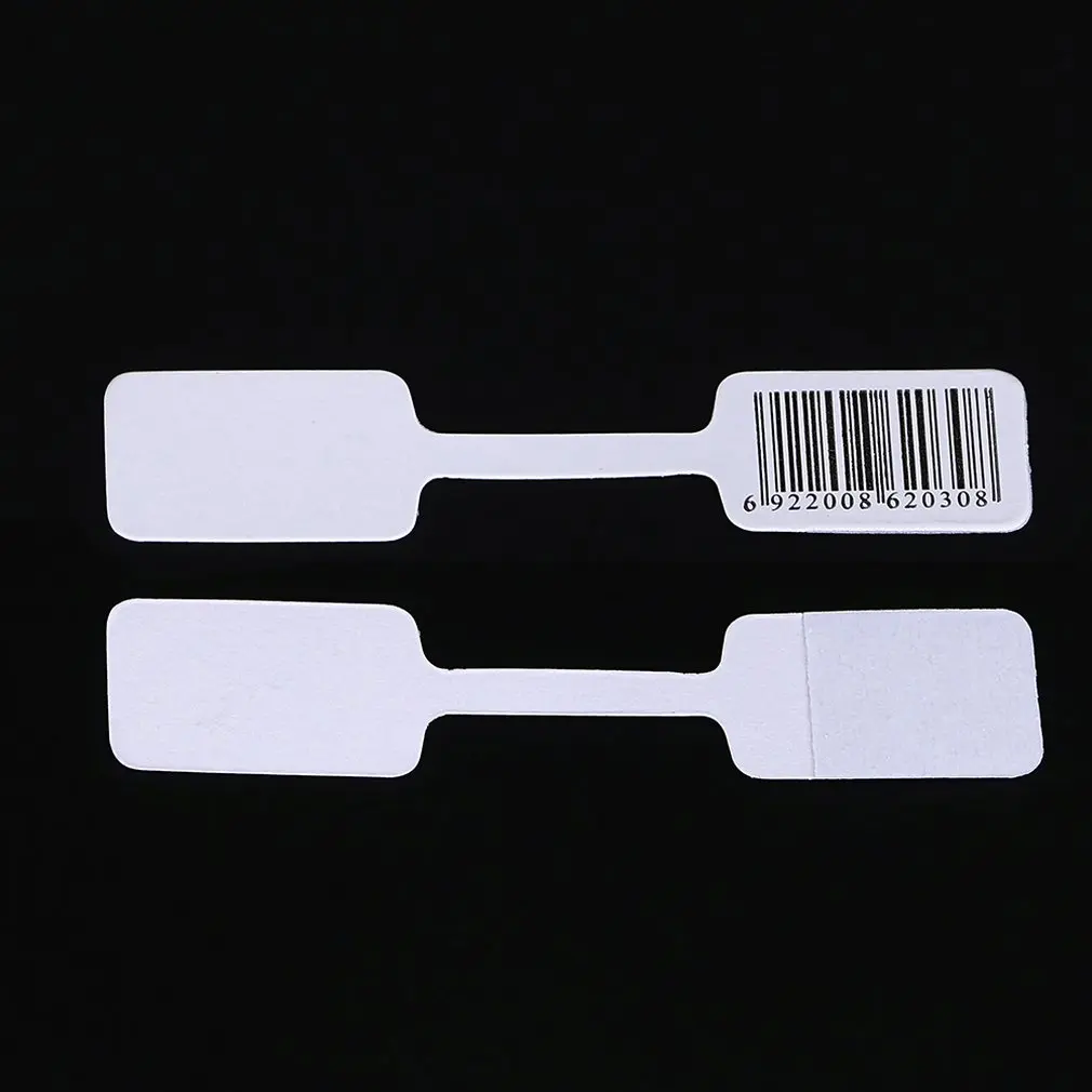100 шт Пустой стикер для штрих-кода со скидкой бумага для надписей этикетка на ювелирные украшения бирка серебряная этикетка почерк