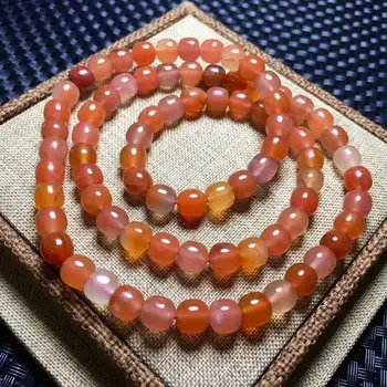 

Natural Colorful Salt Source Agate Bracelet Crystal Beads 7mm AAA cx# 3ROWS