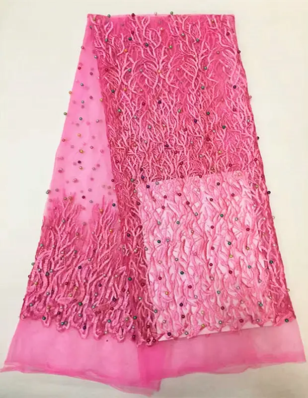 DP136-Pure-color-beaded-African-net-lace-fabric-for-wedding-dress-free-shipping (4)