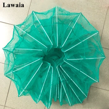 

Lawaia Trap Fishing Nets Cage Automatic Lobster Cages Folding Fish Trap Monofilament Crawfish Crab Trap Hand-throwing Network