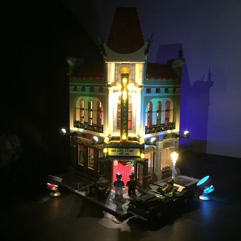 Светодиодный светильник для lego 10232 совместимый с 15006 кинотеатра Creator Palace (комплект
