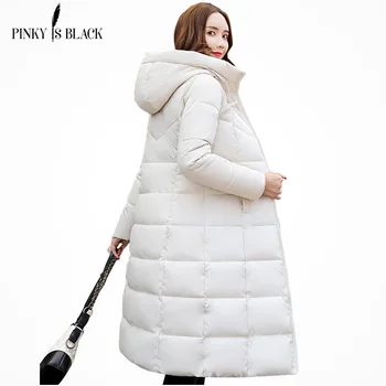 PinkyIsBlack winter jacket women hooded long parkas winter coat women wadded jacket outerwear thicken down cotton-padded jacket men winter jacket workwear hooded reflective thicken padded cotton clothes wear resistant work safety jacket workshop coat