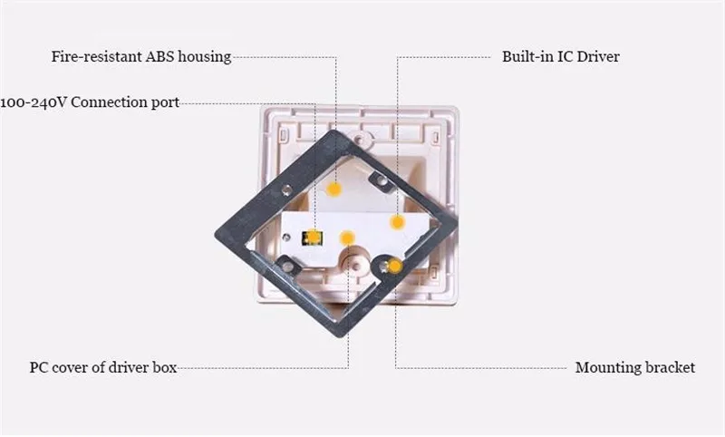 Светодиодный настенный светильник, 5730SMD больше яркости, чем лампа для лестницы светодиодный настенный светильник золотистый корпус белый черный серебристый корпус