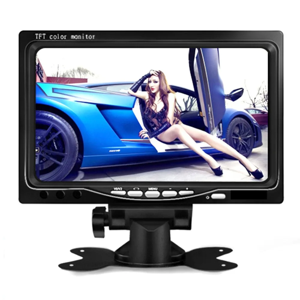New 7 Inch Car Monitor General Van LCD AV HD Monitor Bus Reversing