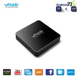 Vmade V96 Pro Android 7,1 2 + 16 Гб Смарт IPTV Box Amlogic S905W четырехъядерный Поддержка WiFi 1,5 ГГц Netflix Google tv медиаплеер