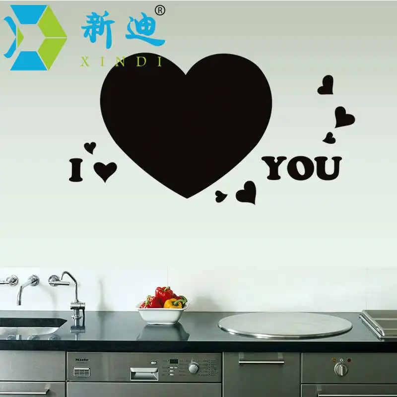 PVC Love Small Blackboard Children's Room Chalkboard Home Decorative Notice Message Board Stickers