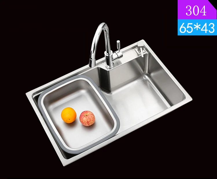 ITAS9905 304 stainless steel Thicker Large single bowl brushed Kitchen Sink big wash dishes undermount above counter Pots