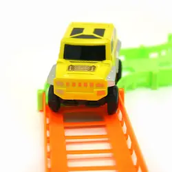 Игрушечные машинки DIY электрический гоночный вагон дети поезд дорожная модель игрушка железнодорожная дорожка гоночный Дорожный