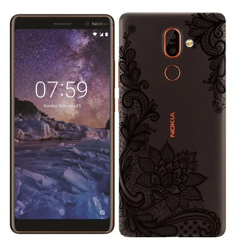 Silicone Case for Nokia 7 Plus 2.1 3.1 5.1 6.1 Soft TPU Painted Fundas for Nokia 3 5 6 7 8 Transparent Cover for Nokia X6 Shell  (1)