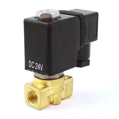 

DC 24V 2 Way G 1/4" Female Thread Electric Gas Air Water Solenoid Valve