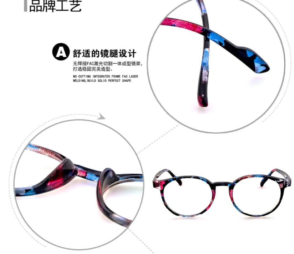 Gafas Ретро стиль старый цветок мода на заказ очки для чтения + 1 0 5 2 3 4 6 0|glasses flowers|reading