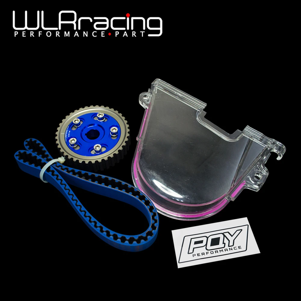 WLR RACING HNBR Racing Timing Belt + Aluminum Cam Gear + Cam Cover FOR