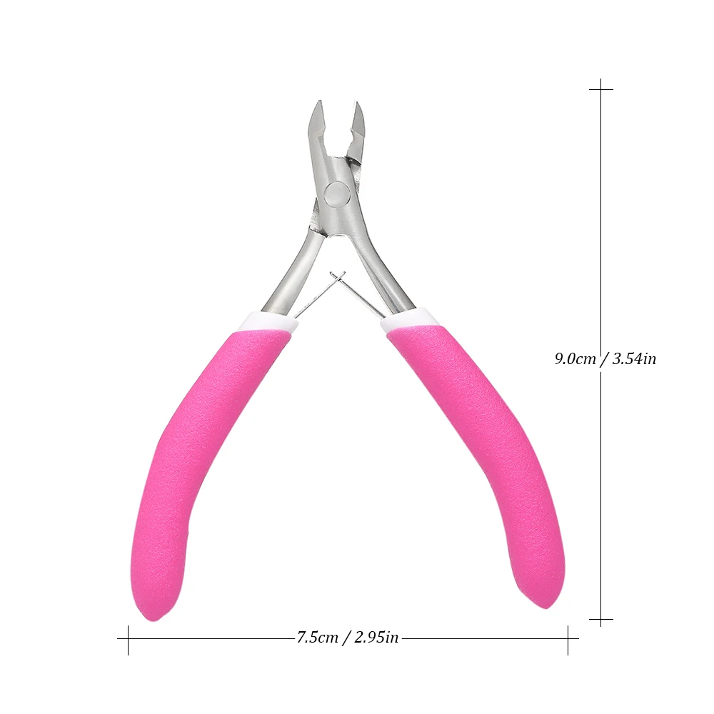 Ножницы для кутикулы для удаления ножниц из нержавеющей стали пальцы рук и ног кусачки пилка для ногтей