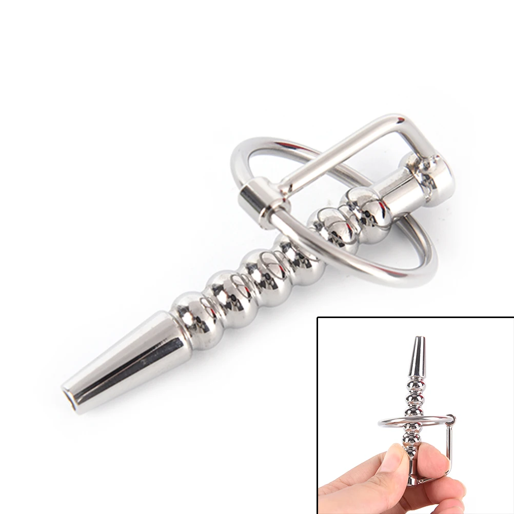 Sex Fetish Stainless steel Urethral Dilators Sounding Penis Plug With Glans Rings Sounds Catheters Sex Products for Men
