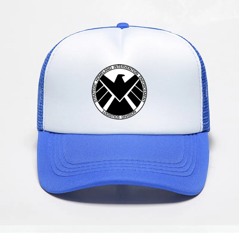 Новая брендовая бейсбольная кепка Marvel Avengers SHIELD Высококачественная бейсбольная кепка с принтом для женщин и мужчин летняя сетчатая уличная шляпа - Цвет: Color 2