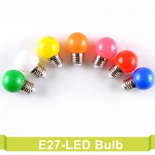 E27 220V SMD 2835 Bombillas Energy Saving Lamparas 1W 3W Colorful Screw Led Bulb Home Decor Lighting Lampada Bubble Led Bulbs