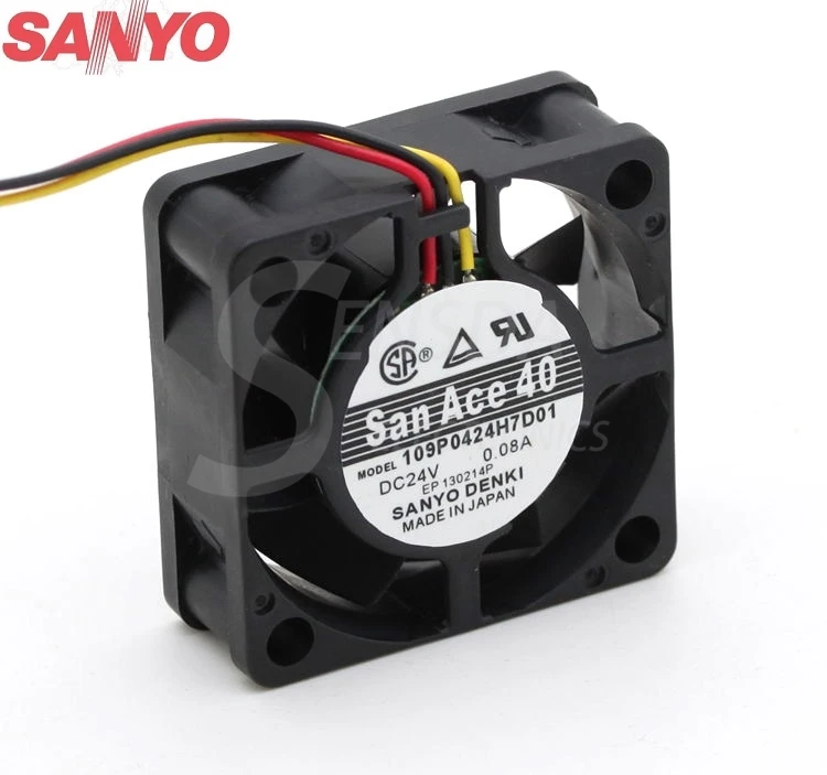 

For Sanyo 109P0424H7D01 4015 4cm 40mm DC 24V 0.08A radiator equipment cooling axial fans