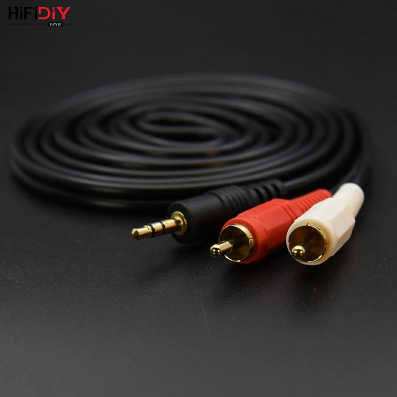 

DIYLIVE Fine full stereo febrile audio line 3 head line 3.5 turn RCA double lotus line 1. 2. 1.5 m pure copper.