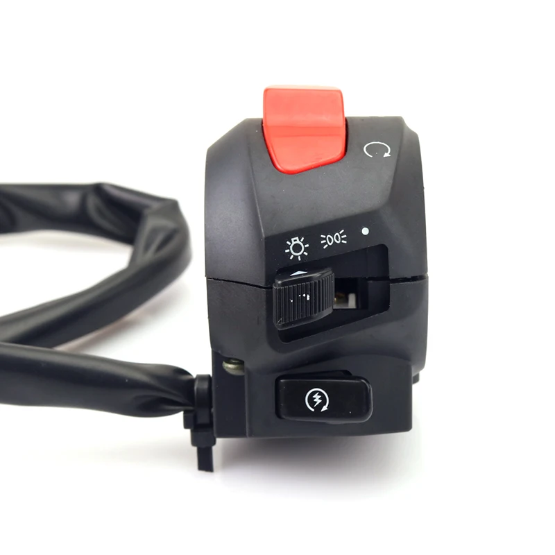 Motorcycle 7/8" Handlebar Horn High Low Beam Turn Signal ...