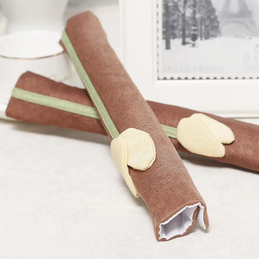 

Cotton Fabric Refrigerator Handle Cover Kitchen Appliance Door Handle Cover Printed Home Decor Household Fridge Covering Handle