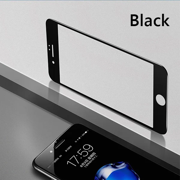 Benks полностью изогнутая 3D пленка из закаленного стекла для iphone X XS ультратонкая 0,23 мм Защитная пленка для экрана для iphone 8 Plus - Цвет: Черный